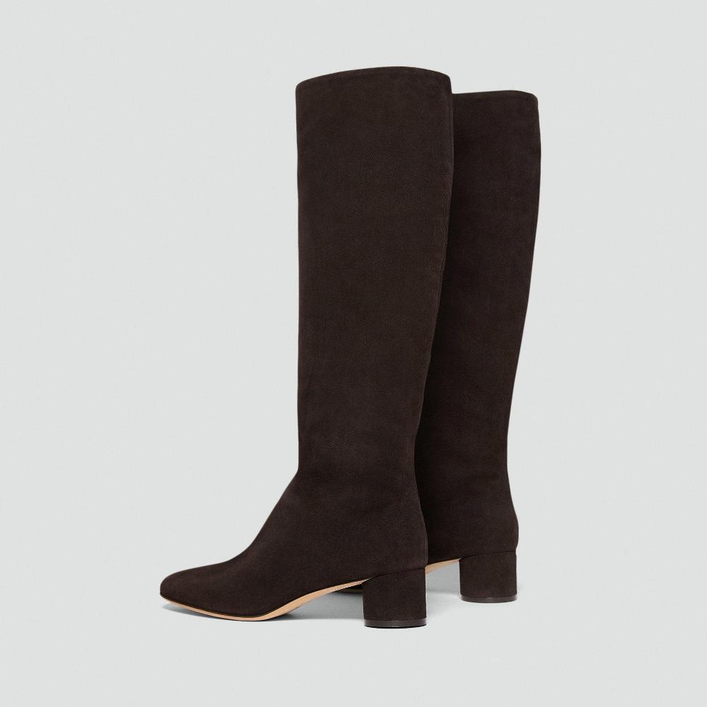 J Brand Tall Boot In Suede Hickory