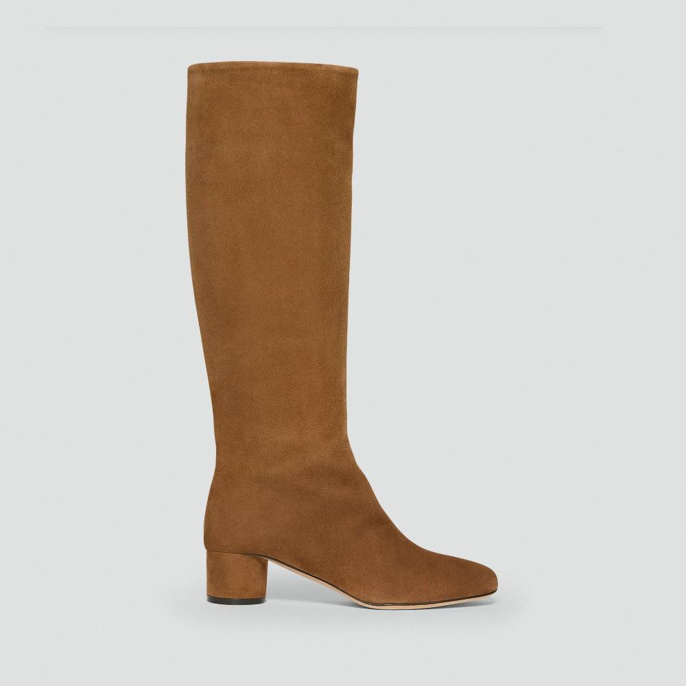 J Brand Tall Boot In Suede Wood