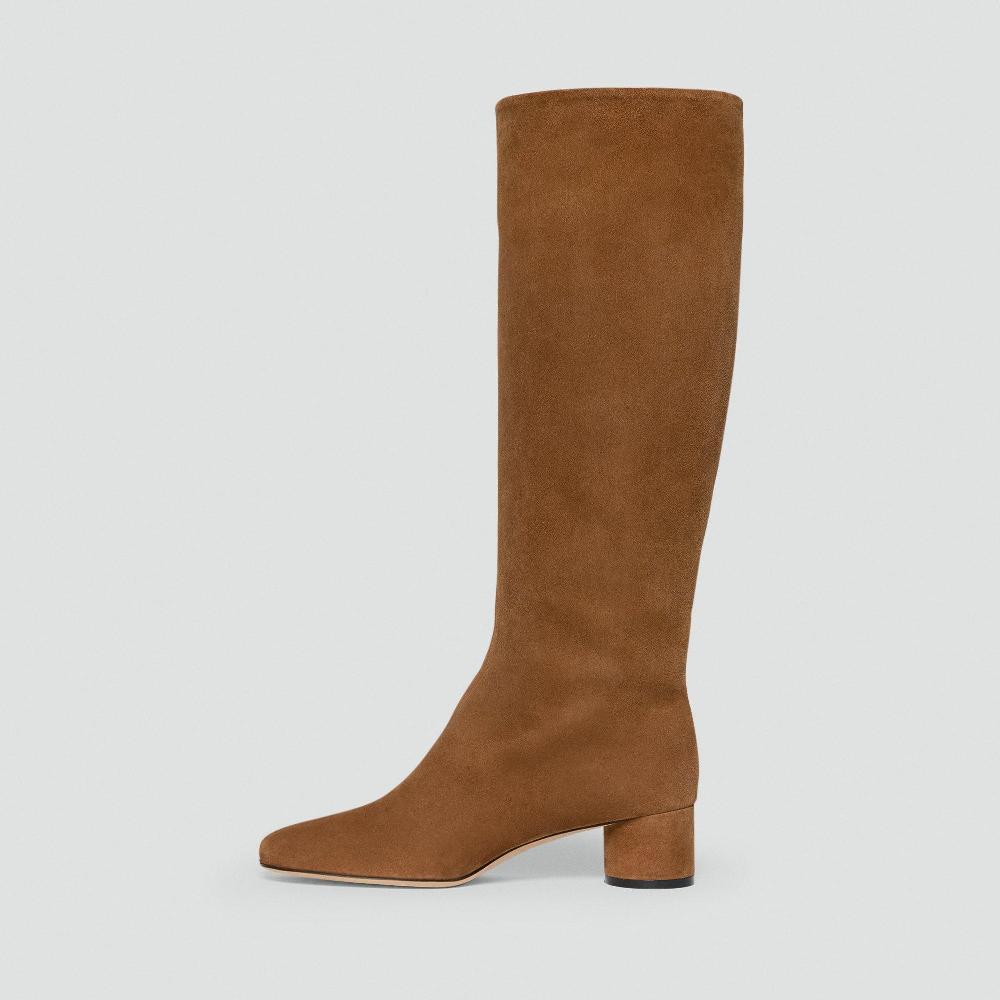 J Brand Tall Boot In Suede Wood