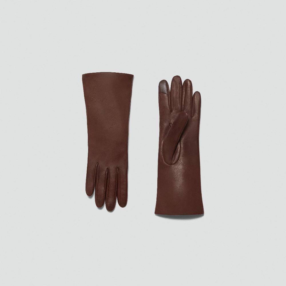 J Brand Tech Gloves In Leather Auburn