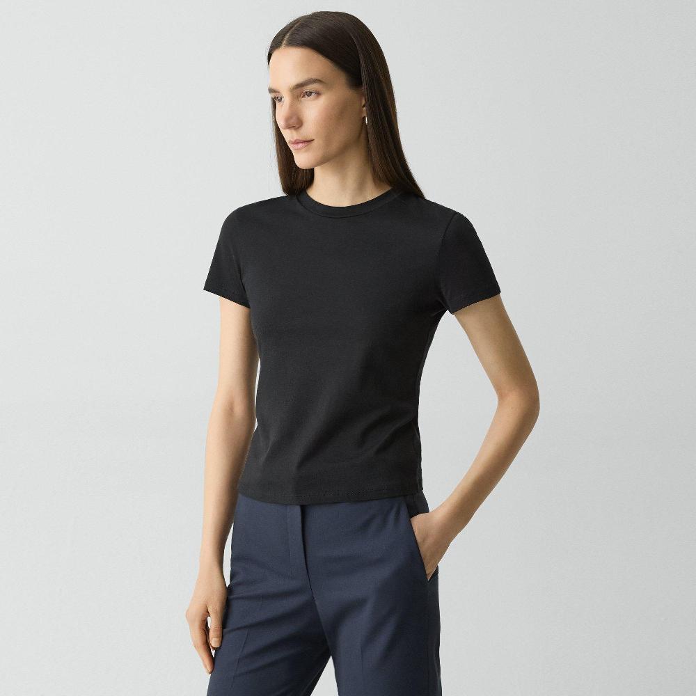 J Brand Tiny Tee In Organic Cotton Black