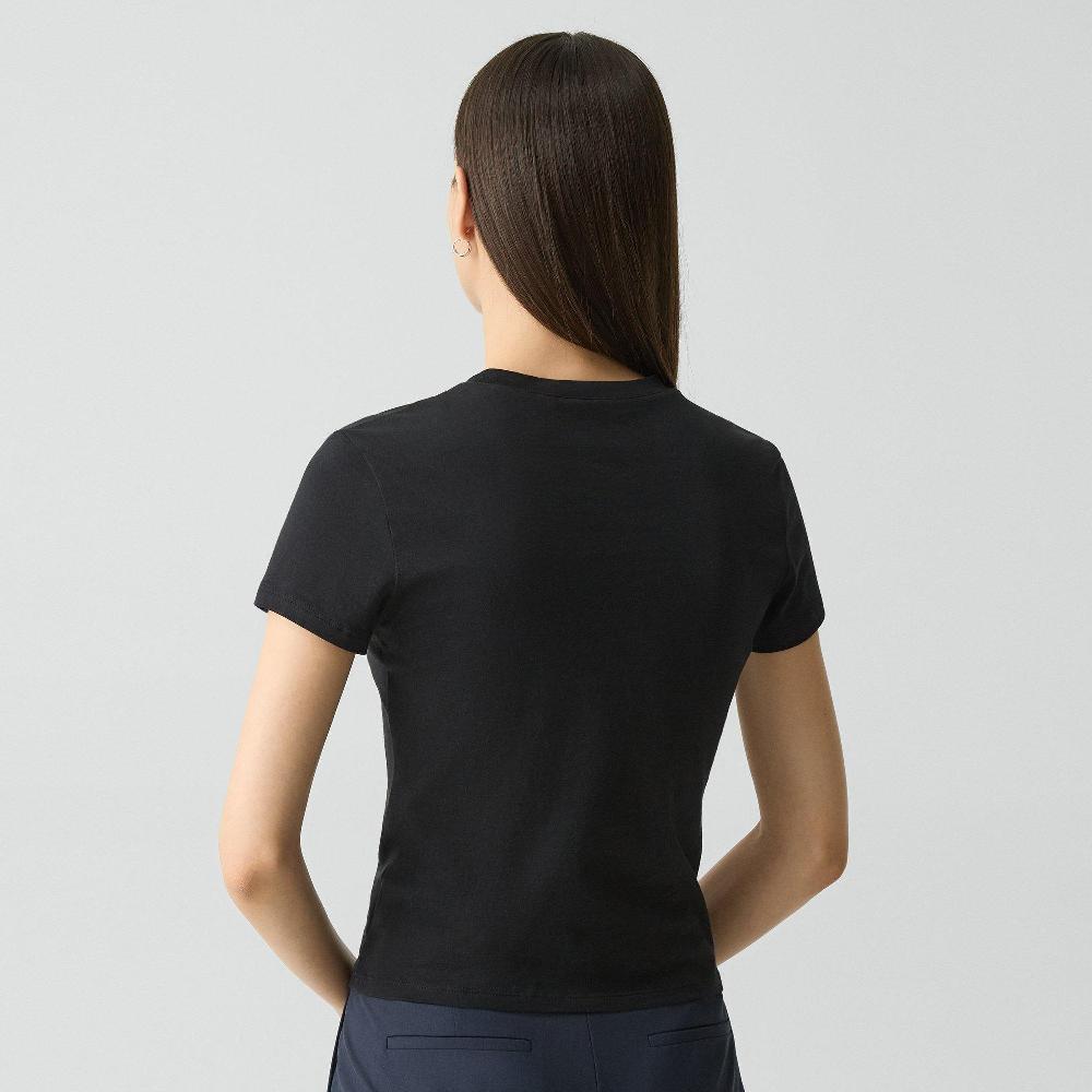 J Brand Tiny Tee In Organic Cotton Black