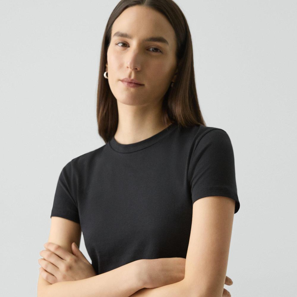J Brand Tiny Tee In Organic Cotton Black