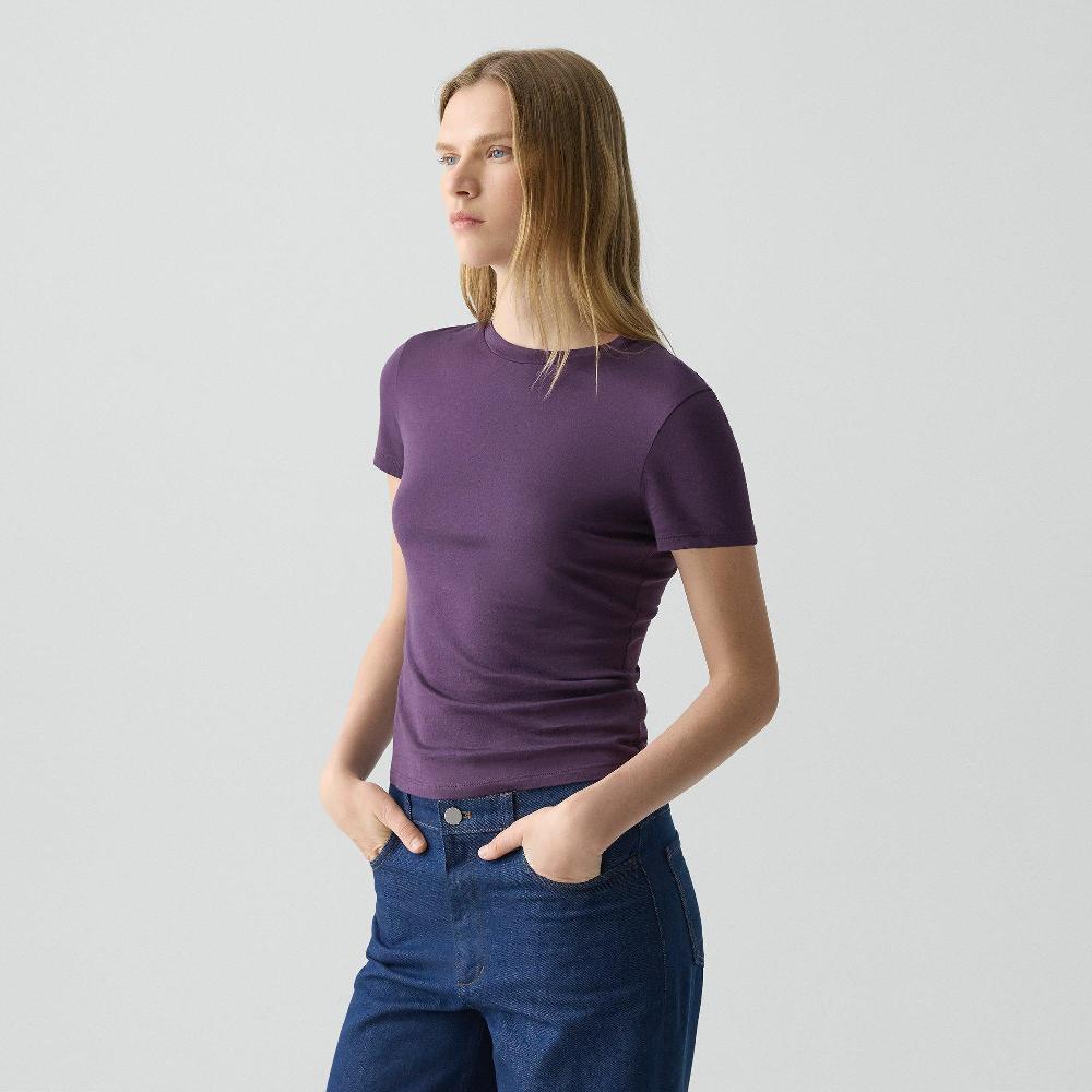 J Brand Tiny Tee In Organic Cotton Black Iris