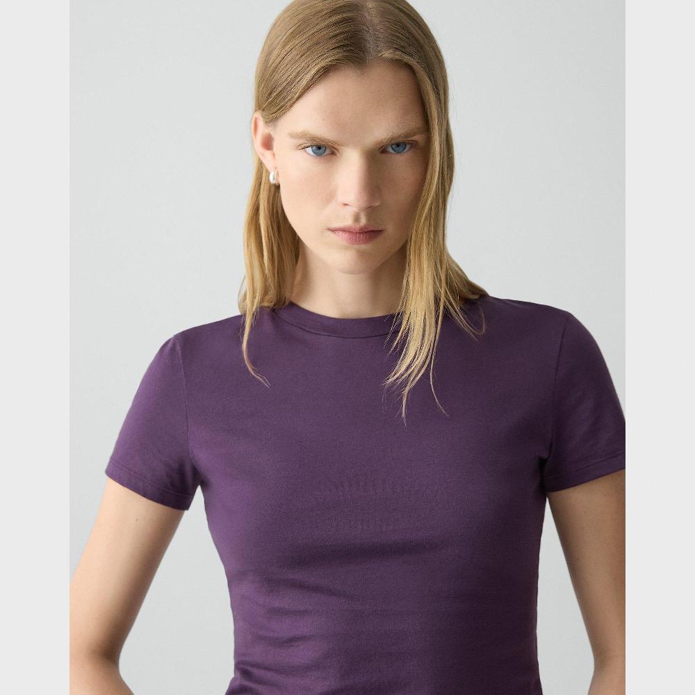 J Brand Tiny Tee In Organic Cotton Black Iris