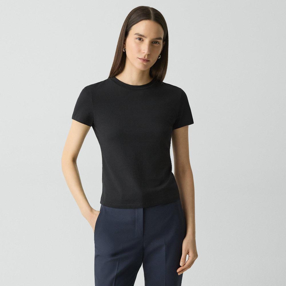 j brand Tiny Tee in Organic Cotton black