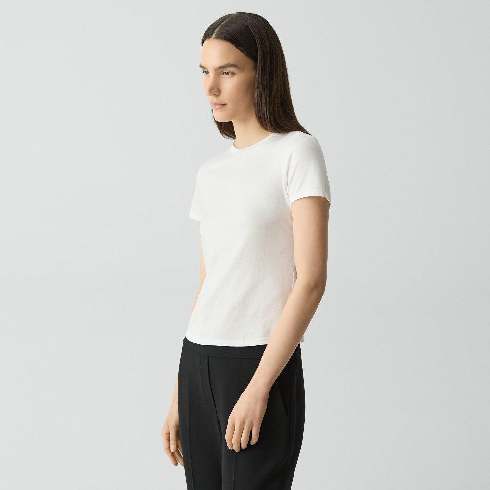 J Brand Tiny Tee In Organic Cotton White