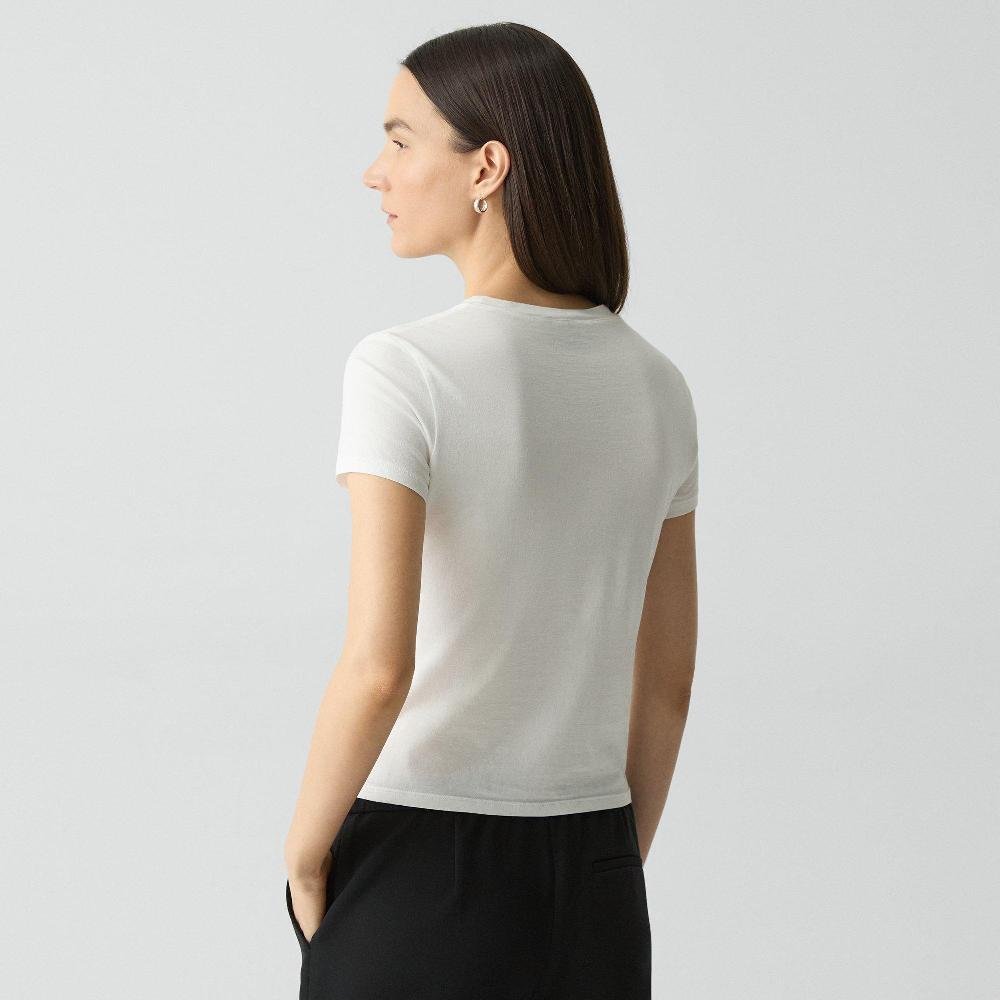 J Brand Tiny Tee In Organic Cotton White