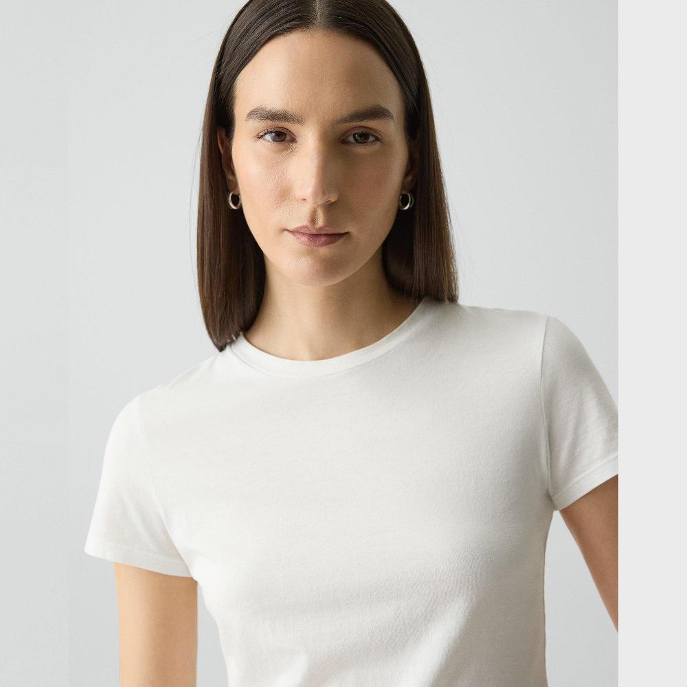 J Brand Tiny Tee In Organic Cotton White