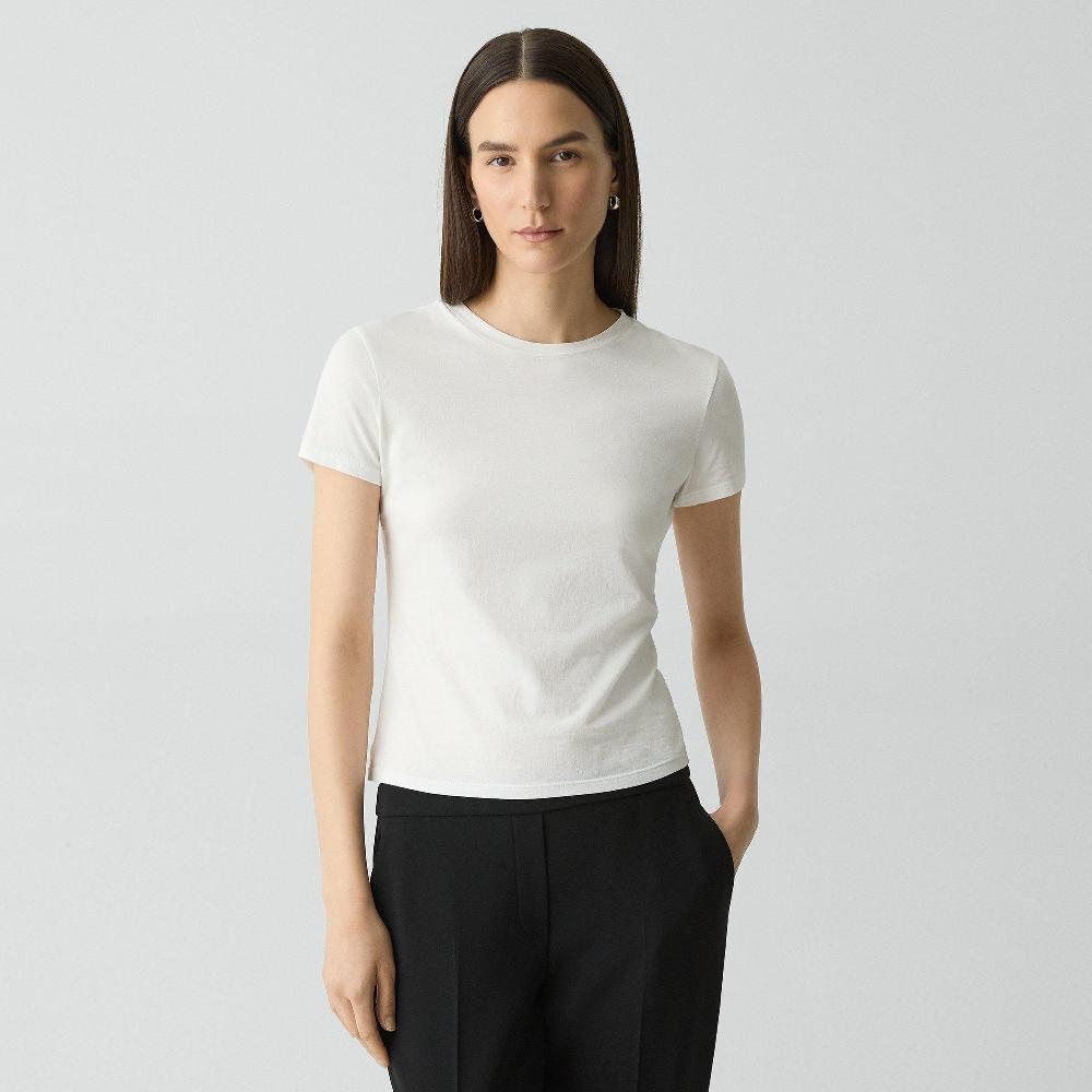 j brand Tiny Tee in Organic Cotton white