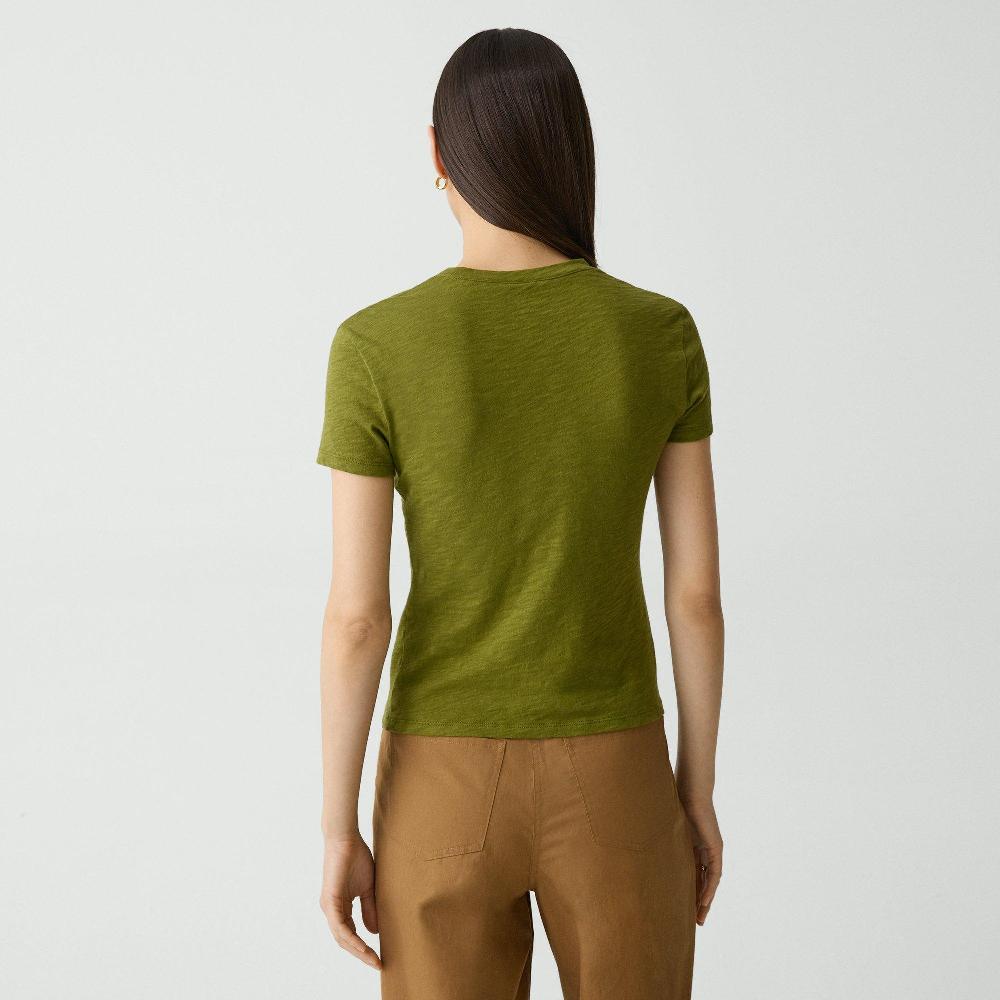 J Brand Tiny Tee In Organic Slub Cotton Avocado