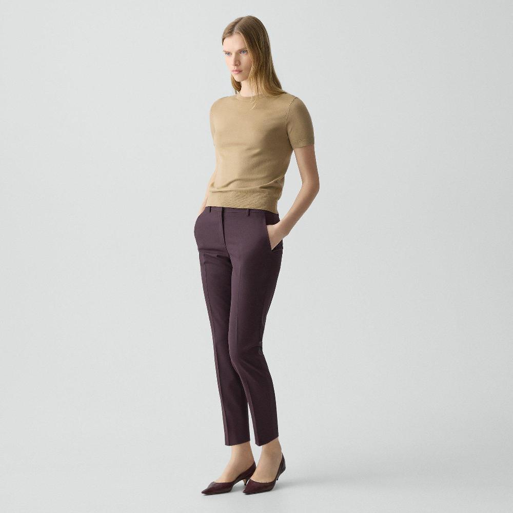 J Brand Treeca Pant In Good Wool Dark Iris