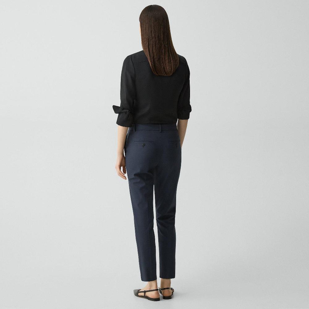J Brand Treeca Pant In Good Wool Nocturne Navy