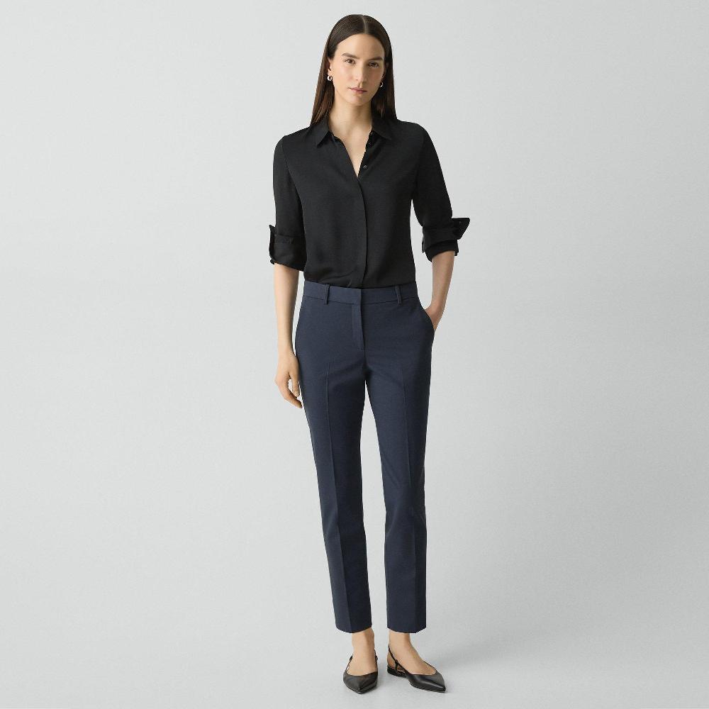 j brand Treeca Pant in Good Wool nocturne navy