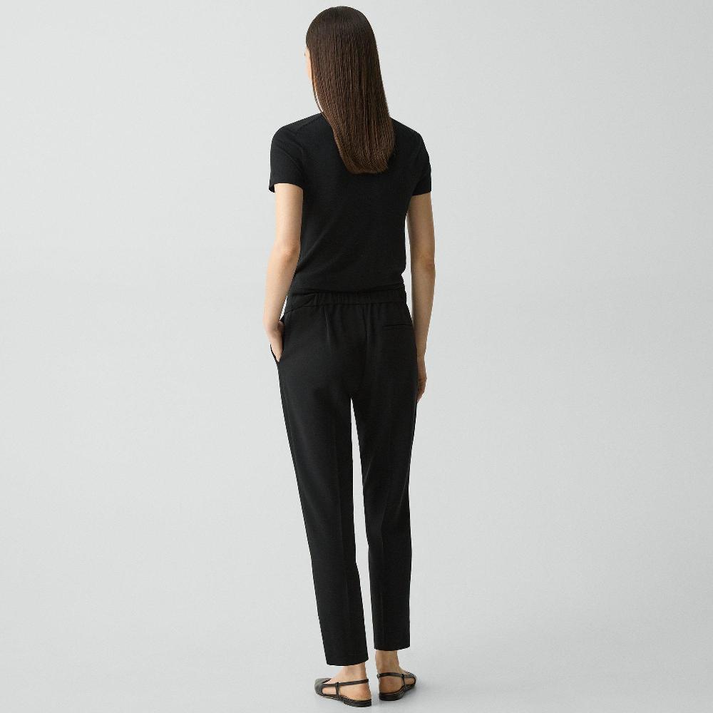 J Brand Treeca Pull-On Pant In Admiral Crepe Black