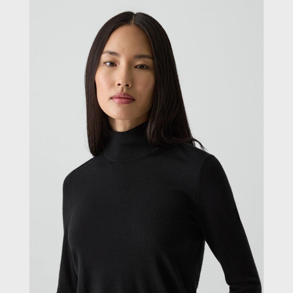 J Brand Turtleneck Sweater In Regal Wool Black