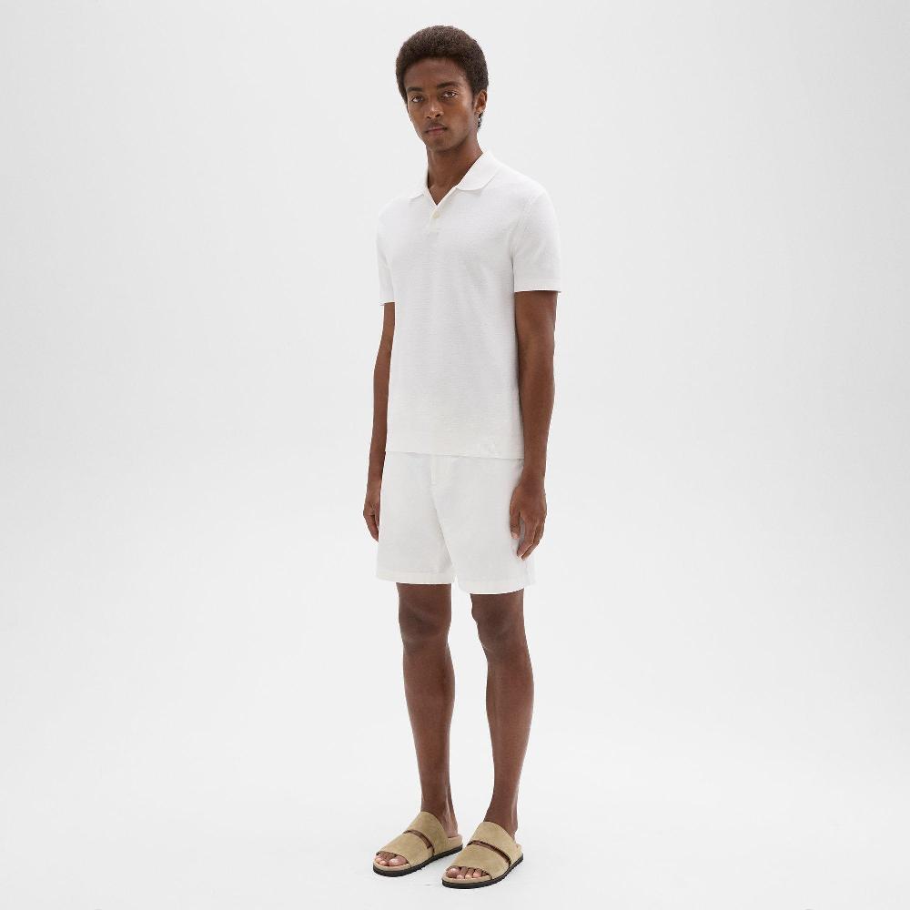 J Brand Zaine 7'' Short In Stretch Cotton White