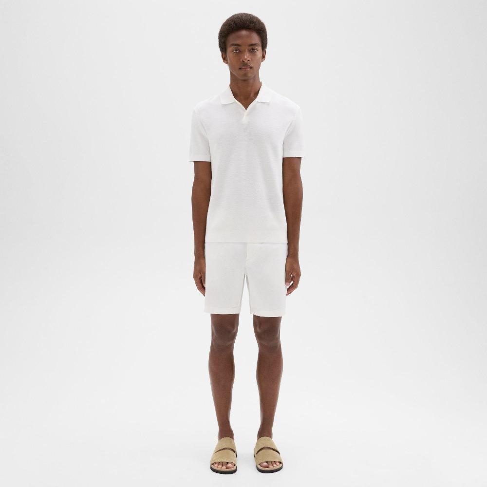 j brand Zaine 7'' Short in Stretch Cotton white