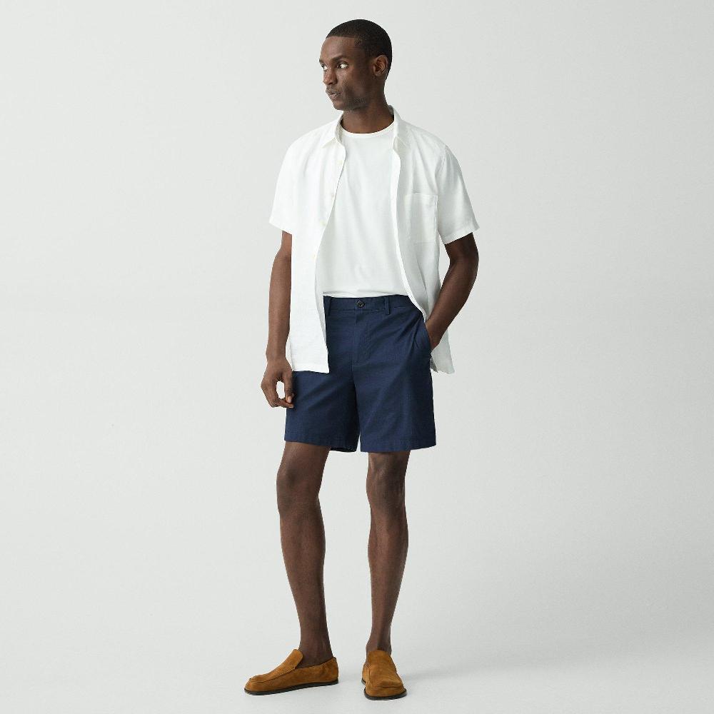 J Brand Zaine Short In Stretch Cotton Baltic