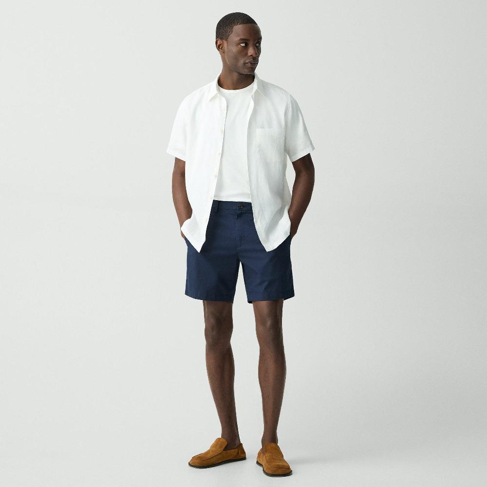 j brand Zaine Short in Stretch Cotton baltic
