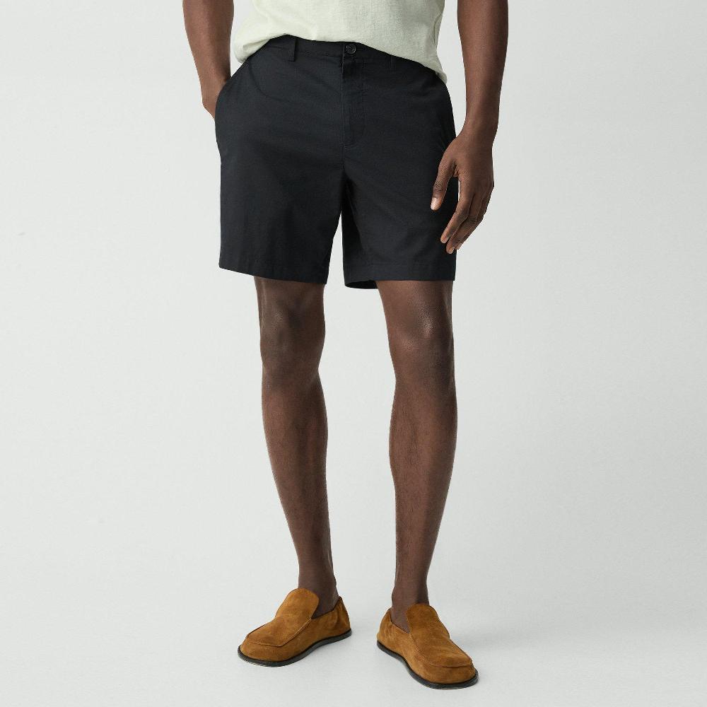 J Brand Zaine Short In Stretch Cotton Black