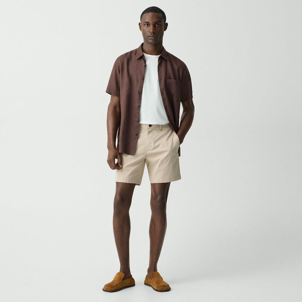 j brand Zaine Short in Stretch Cotton earl grey