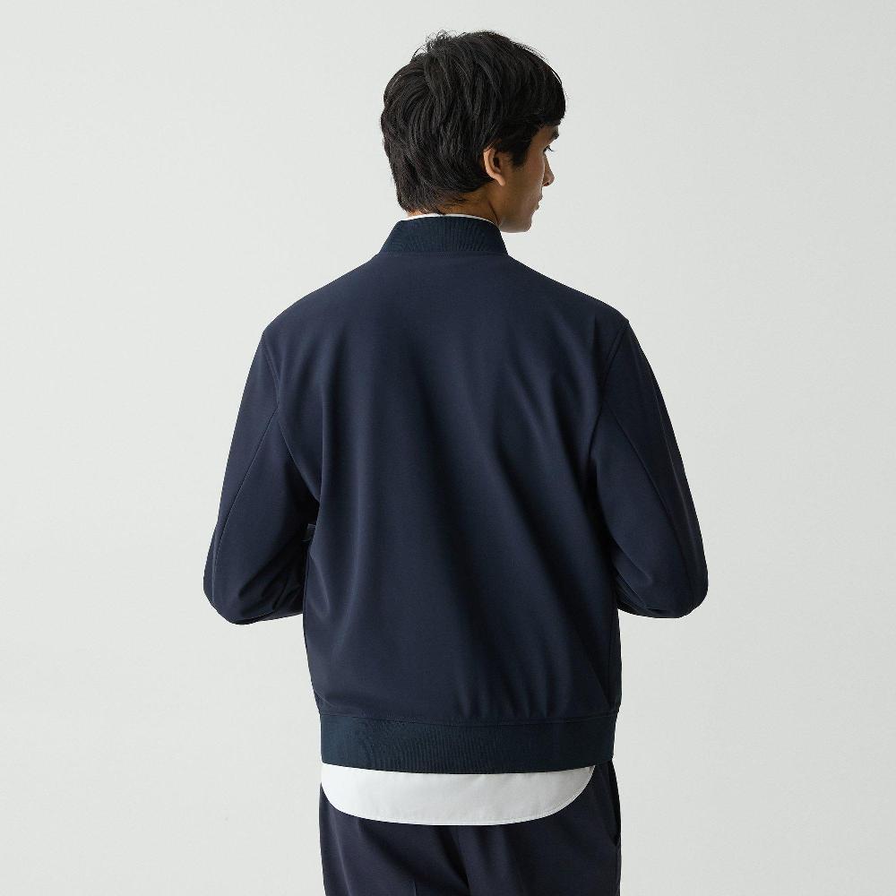 J Brand Murphy Bomber Jacket In Precision Ponte Baltic