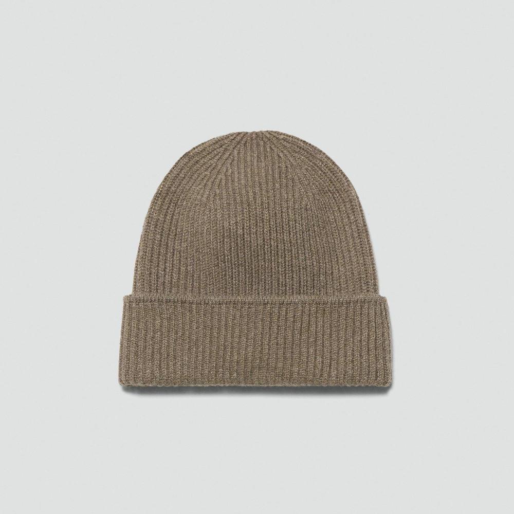 J Brand Ribbed Beanie In Cashmere Dark Feather Melange