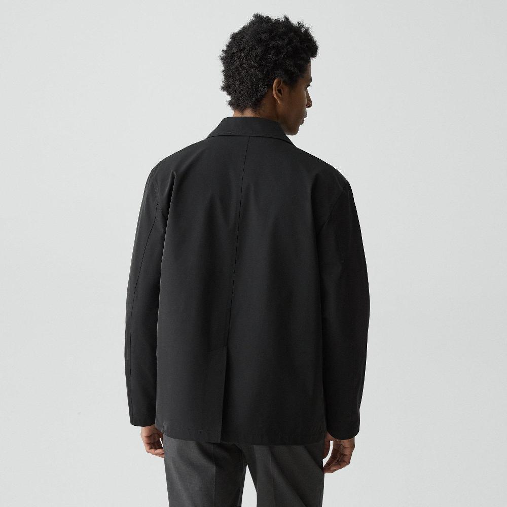J Brand Shirt Collar Jacket In Foundation Twill Black
