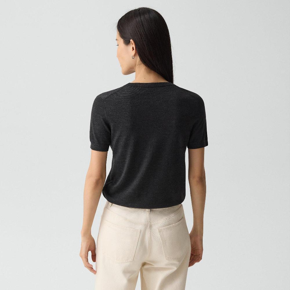 J Brand Sweater Tee In Regal Wool New Pestle Melange