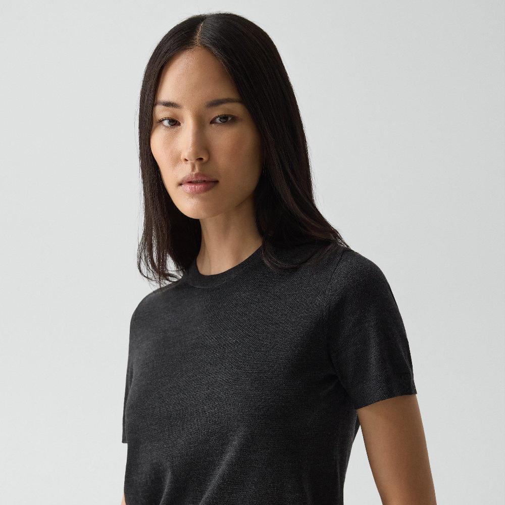 J Brand Sweater Tee In Regal Wool New Pestle Melange