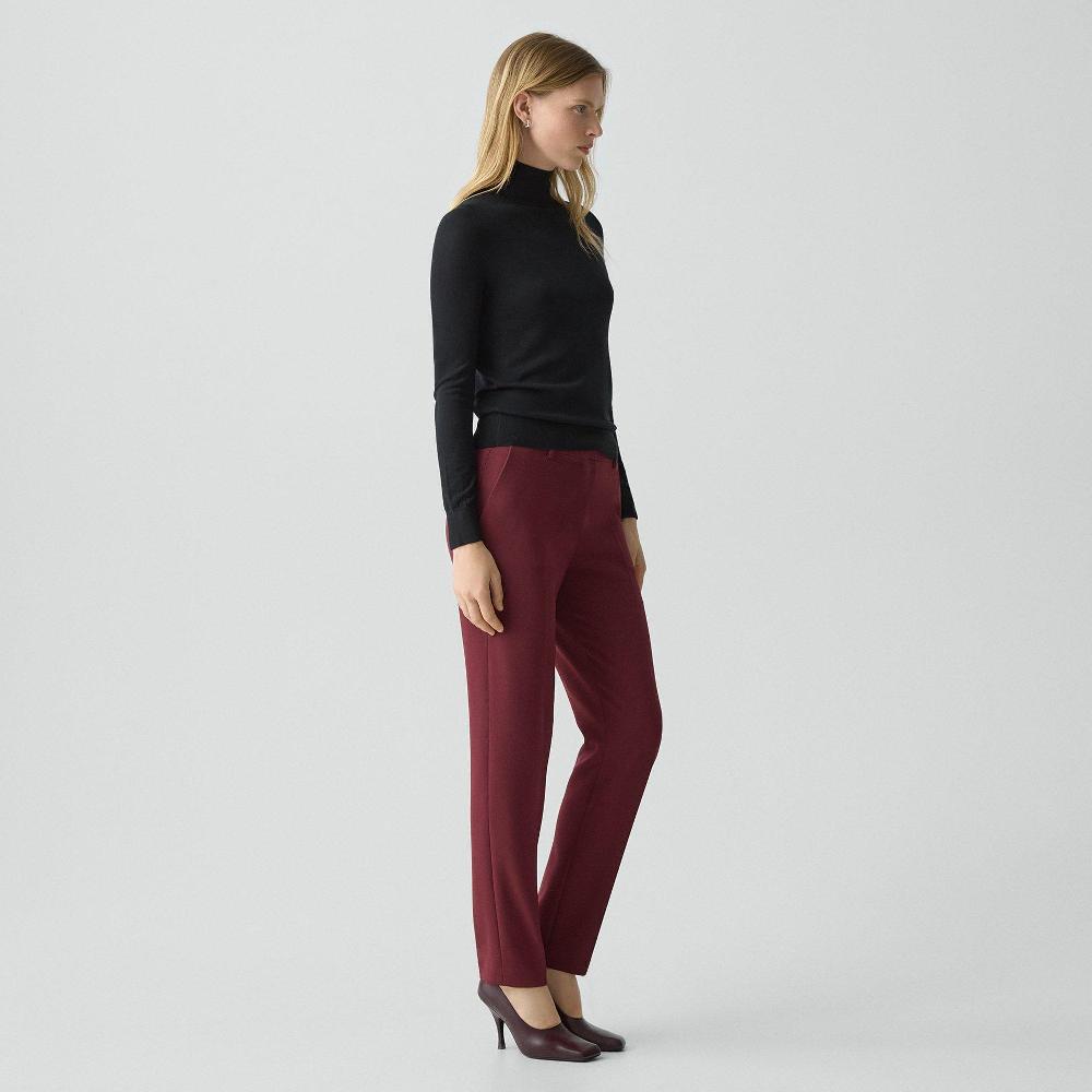 J Brand Treeca Full Length Pant In Admiral Crepe Grenache