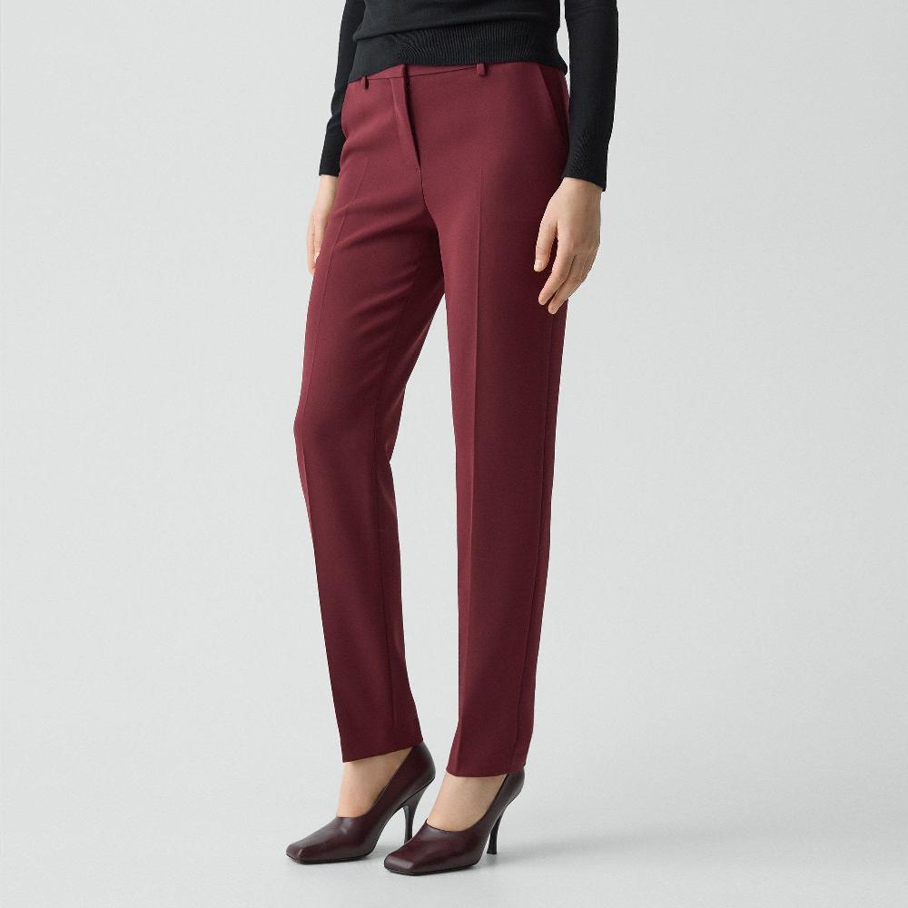 J Brand Treeca Full Length Pant In Admiral Crepe Grenache