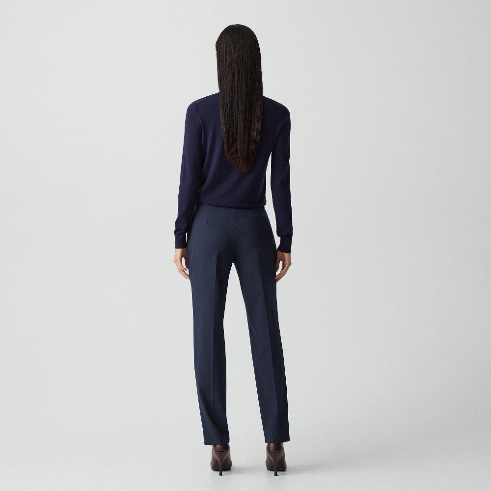 J Brand Treeca Full Length Pant In Good Wool Nocturne Navy