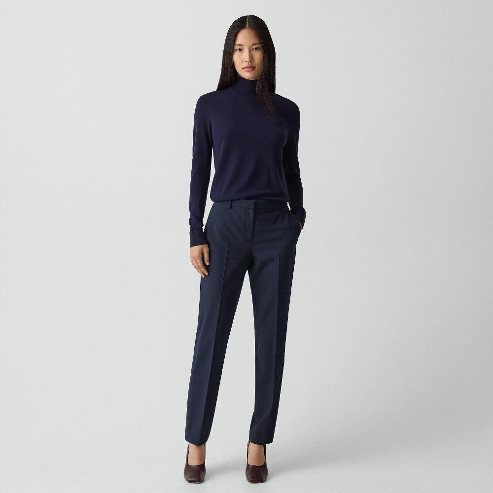 j brand Treeca Full Length Pant in Good Wool nocturne navy