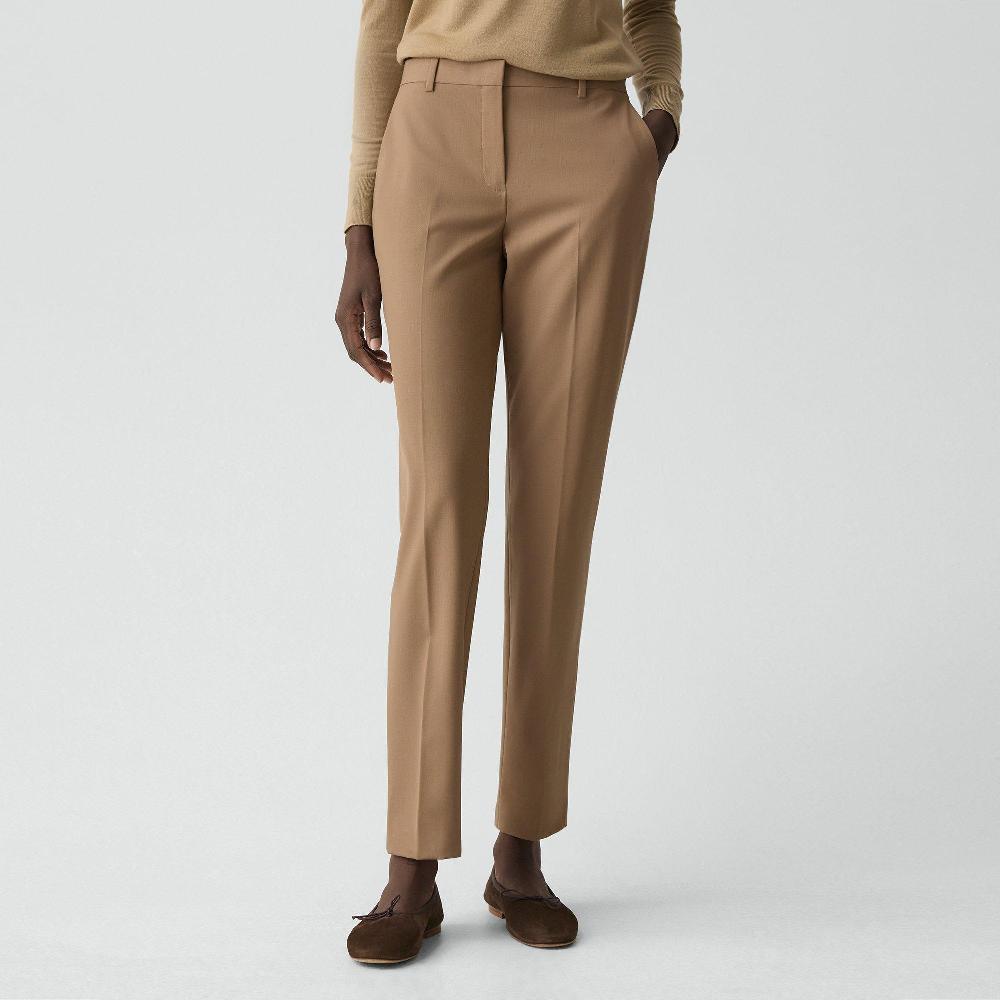 J Brand Treeca Full Length Pant In Good Wool Truffle