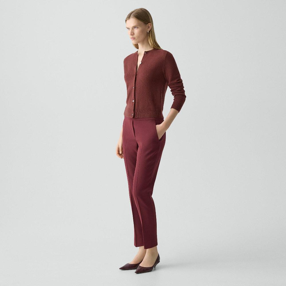 J Brand Treeca Pull-On Pant In Admiral Crepe Grenache