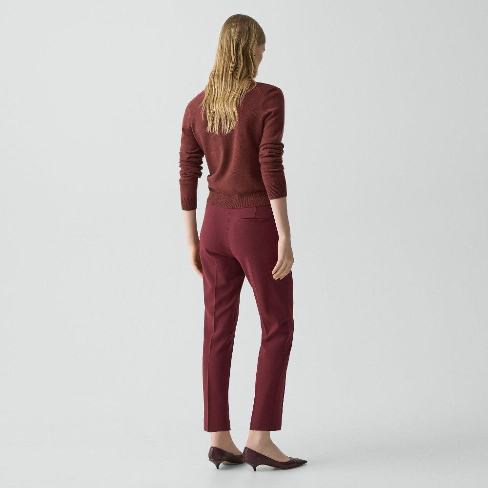 J Brand Treeca Pull-On Pant In Admiral Crepe Grenache