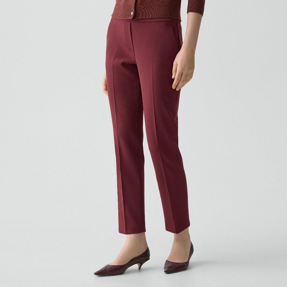 J Brand Treeca Pull-On Pant In Admiral Crepe Grenache