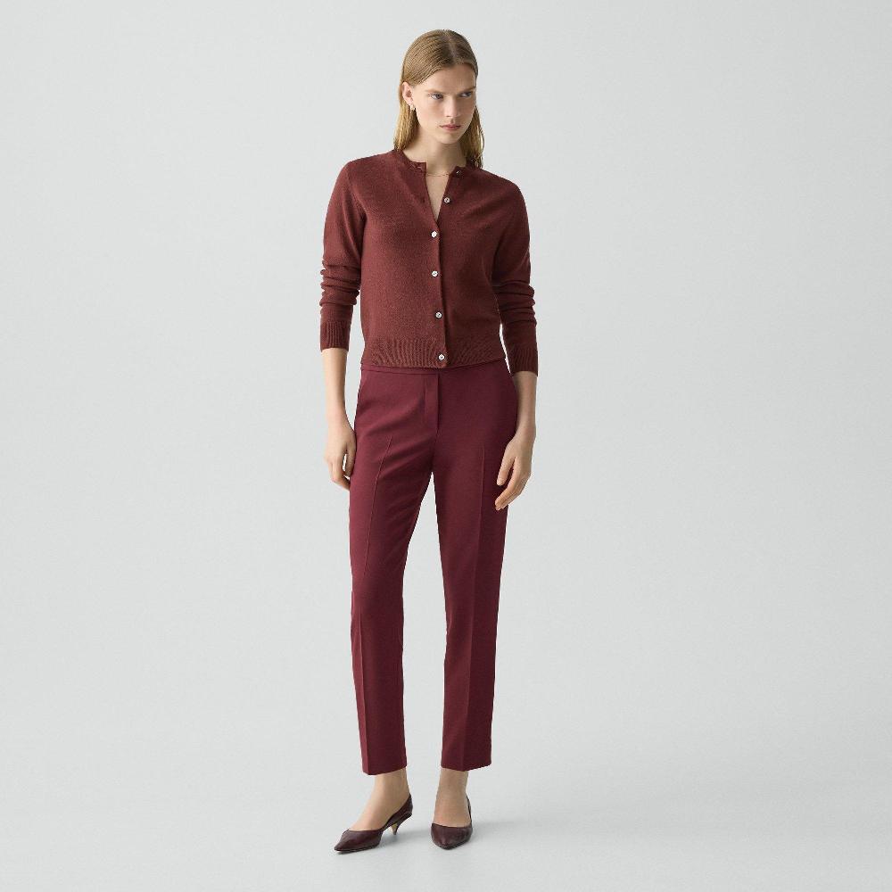 j brand Treeca Pull-On Pant in Admiral Crepe grenache