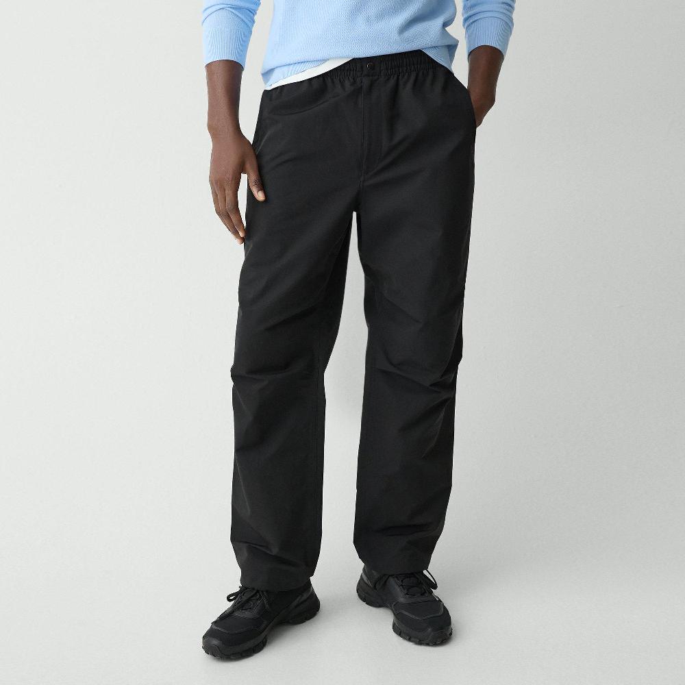 J Brand Wide-Leg Drawstring Pant In Cotton-Blend Black