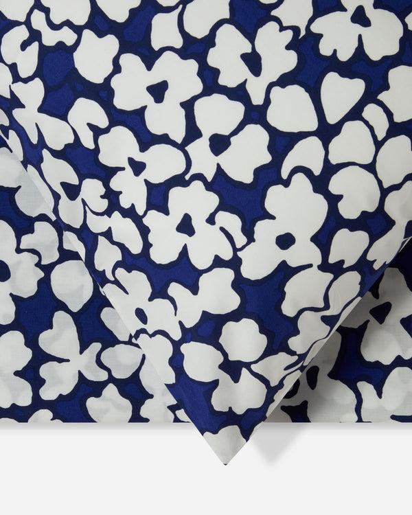 J By Jasper Conran 200 Thread Count Cotton Abstract Floral Duvet Cover Set Blue