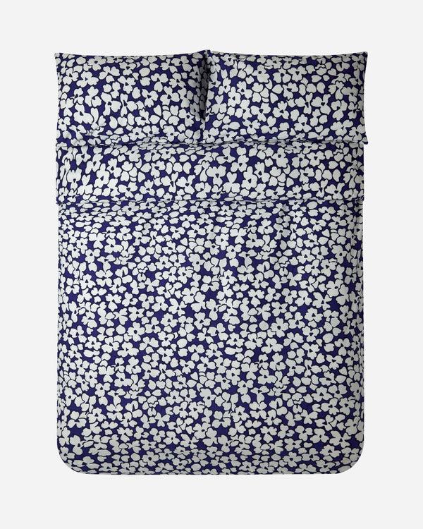 J By Jasper Conran 200 Thread Count Cotton Abstract Floral Pillowcase Pair Blue