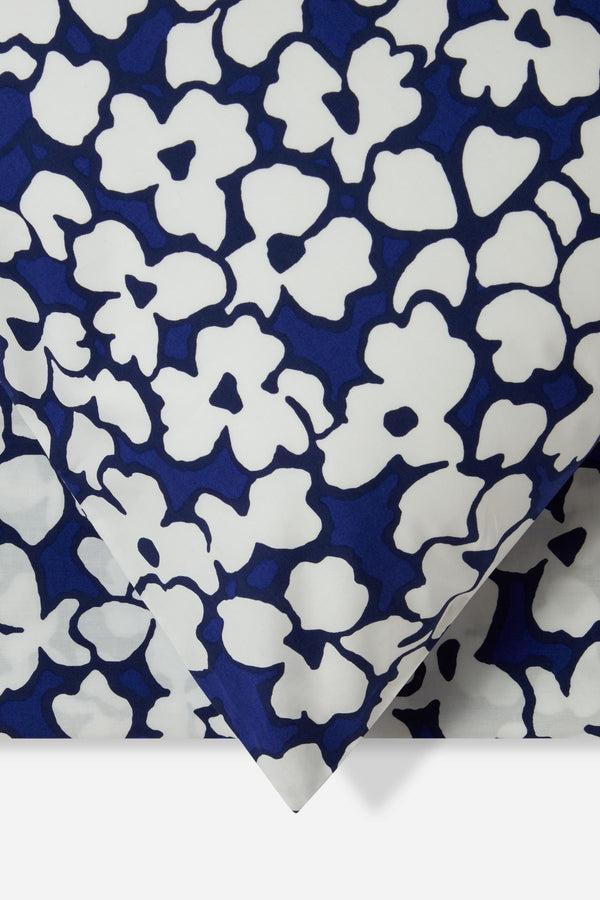 J By Jasper Conran 200 Thread Count Cotton Abstract Floral Pillowcase Pair Blue