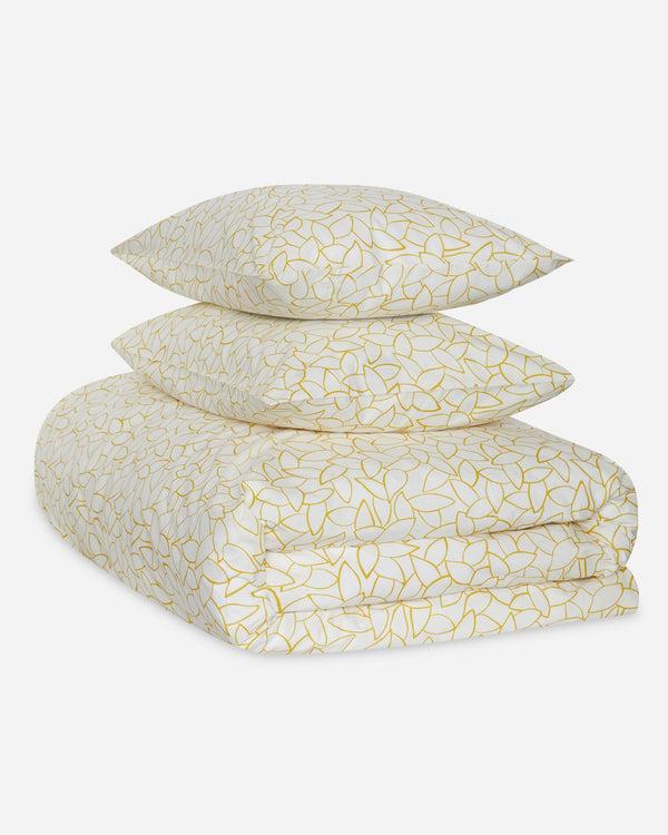 J By Jasper Conran 200 Thread Count Cotton Mini Leaves Duvet Cover Set Spinach