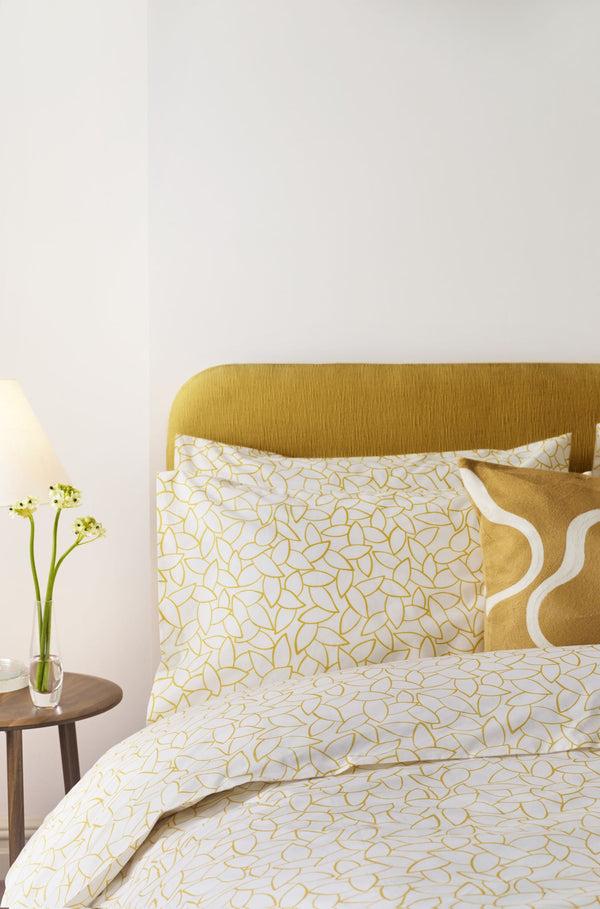 j by jasper conran 200 Thread Count Cotton Mini Leaves Duvet Cover Set Spinach