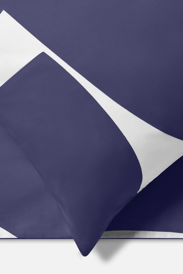 J By Jasper Conran 300 Thread Count Graphic Print Pillow Case Pair Blue Graphic Print