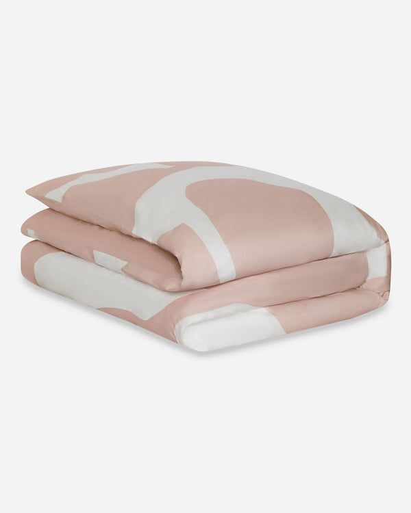 J By Jasper Conran 300 Thread Count Satin Cotton Floral Duvet Cover Pink