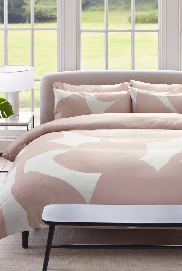 j by jasper conran 300 Thread Count Satin Cotton Floral Duvet Cover Pink