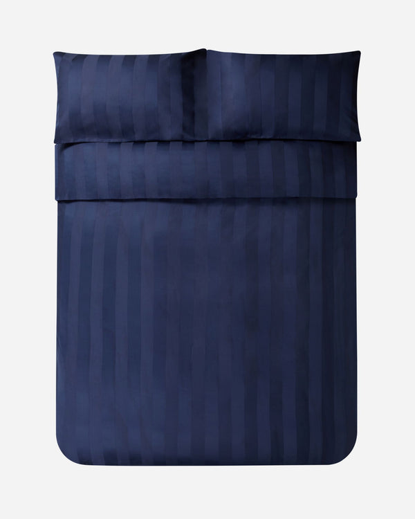 J By Jasper Conran 500 Thread Count Satin Stripe Pillow Case Navy